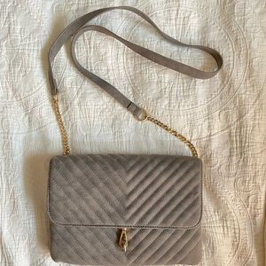 Grey Purse with strap